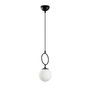 Opviq Ring - 13432 Lámpara de araña de metal negro